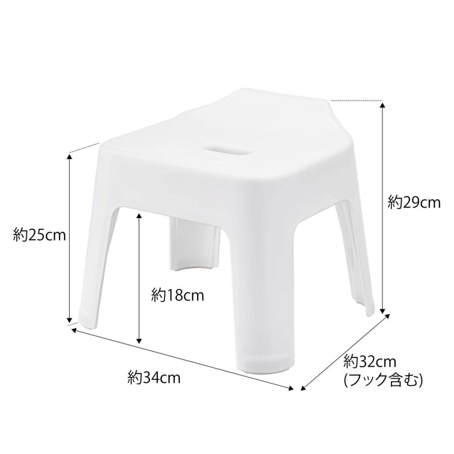 山崎実業 tower 引っ掛け風呂イス タワー 5383（ホワイト） 送料無料 佐川急便 SGW /jk001 | tower | 06