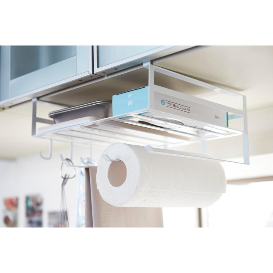 山崎実業 tower 戸棚下多機能ラック タワー 2845（ホワイト） 送料無料 佐川急便 SGW /jk001 | tower | 04