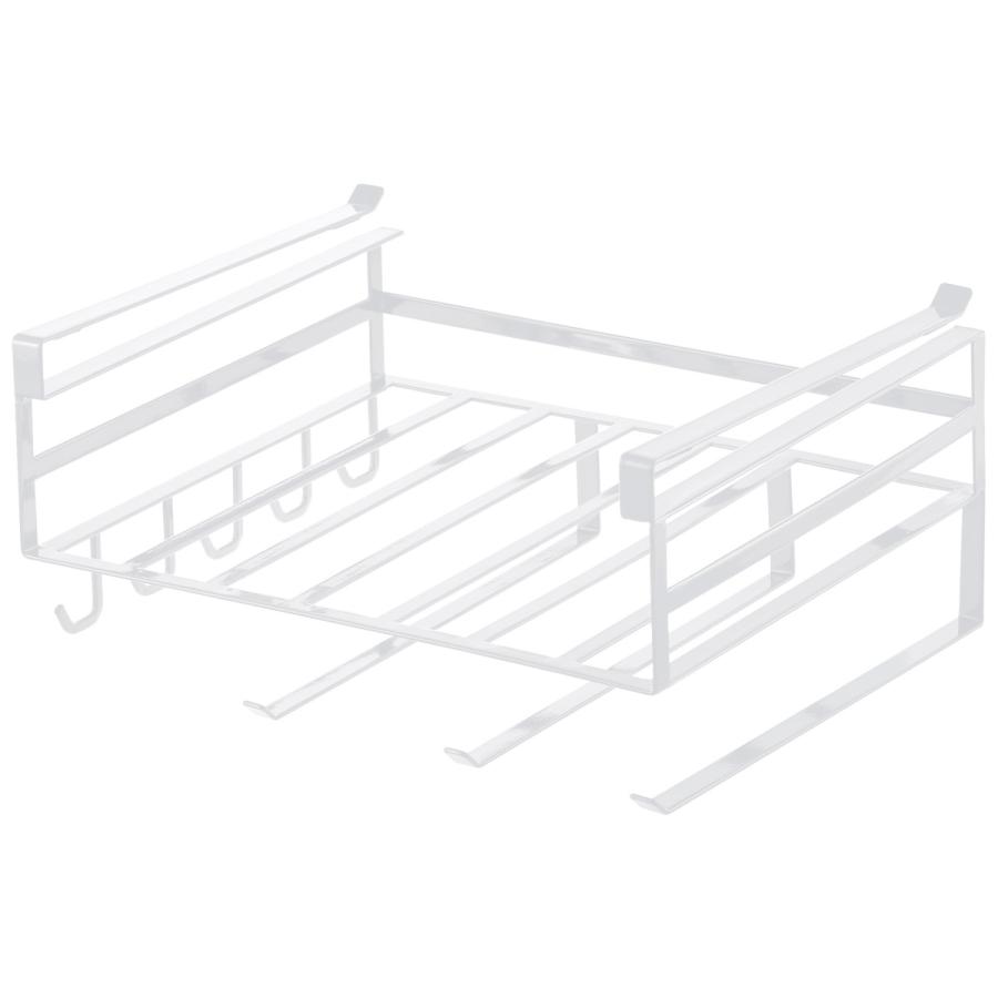 山崎実業 tower 戸棚下多機能ラック タワー 2845（ホワイト） 送料無料 佐川急便 SGW /jk001 | tower | 05