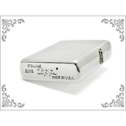ZIPPO】 ジッポ オイルライター 純銀 STERLING SILVER サテン ツヤ消し