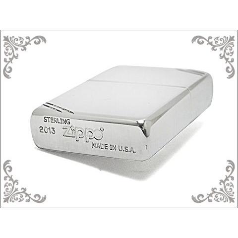 ZIPPO】 ジッポ オイルライター 純銀 STERLING SILVER ハイポリッシュ