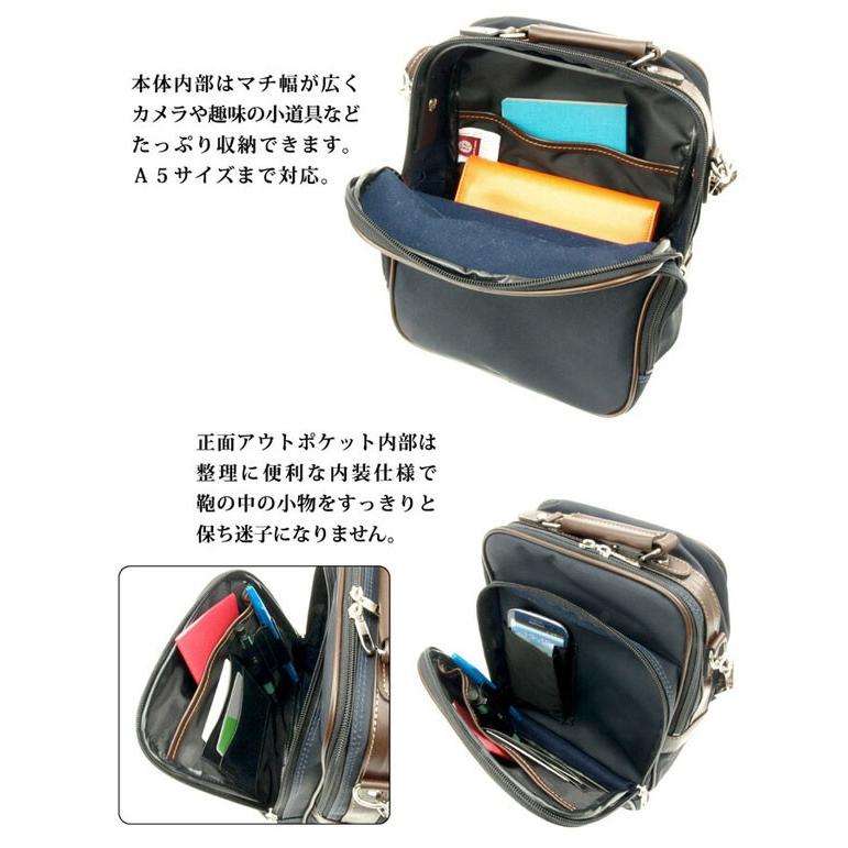 ラウンド Blazer Club ブレザークラブ 日本製 メンズ ショルダーバッグ ネイビー 3 ショルダーバッグ Www 11thspace Com