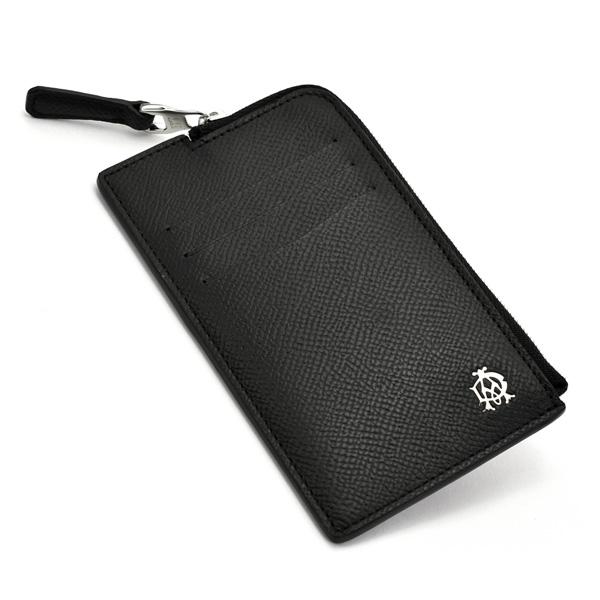DUNHILL ダンヒル カードケース ファスナー開閉式 ブラック カドガン CADOGAN 19F2C40CA001R ギフト プレゼント 誕生日 クリスマス dunhill CADOGAN ダンヒル カドガン レザー カードケース ファスナー