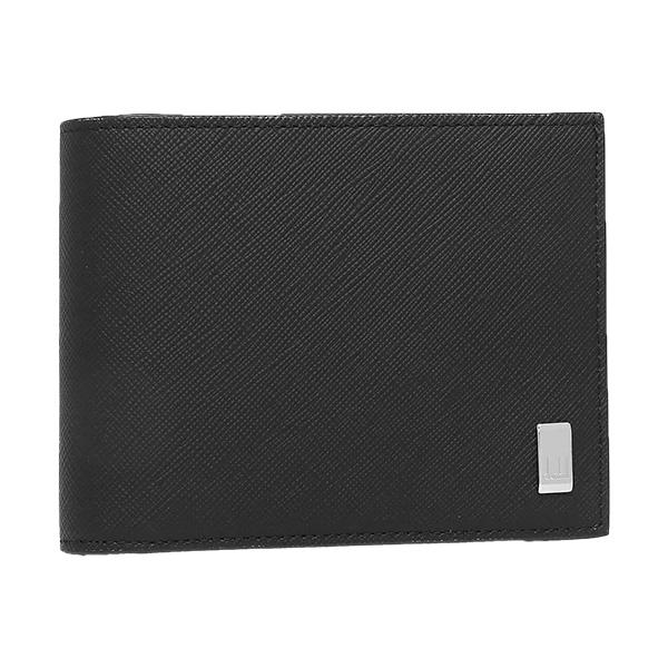 dunhill（ダンヒル） プレーン 二つ折り財布 メンズ ブランド ブラック