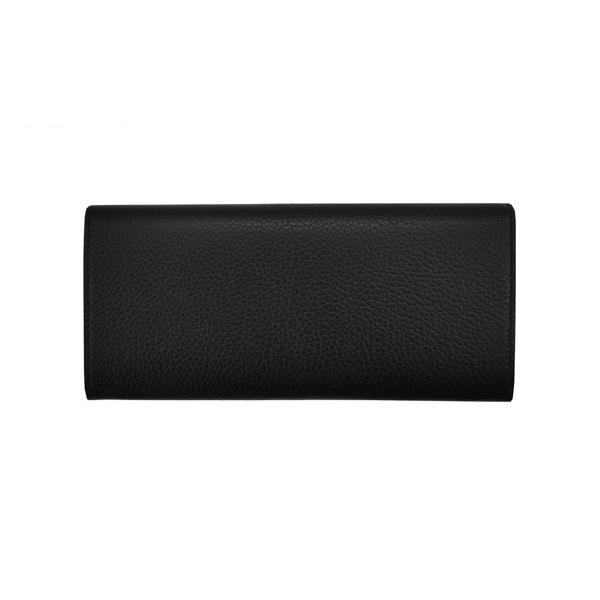 dunhill（ダンヒル） 財布 メンズ ブラック 長財布 かぶせ ブランド