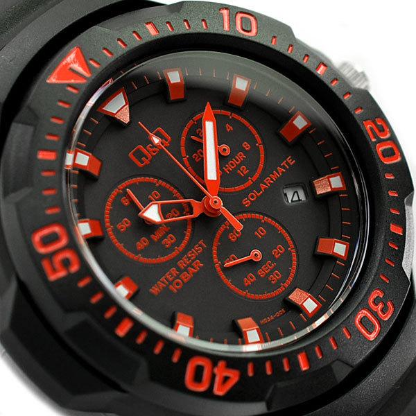 シチズン CITIZEN Q&Q キューキュー SOLARMATE ソーラーメイト クロノ