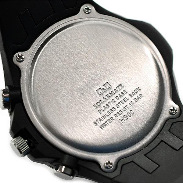 シチズン CITIZEN Q&Q キューキュー SOLARMATE ソーラーメイト クロノグラフ メンズ 腕時計 ブラック レッド ピンク 選べる2種類 H034-006 H034-007 |  | 07