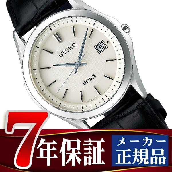 Seiko Dolceexceline セイコー ドルチェエクセリーヌ 薄型 ソーラー Sadm009 メンズ マート ペアウォッチ チタン 腕時計 アイボリー