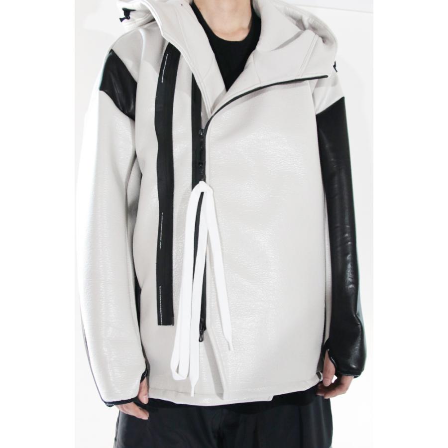 nilos ニルズ　ロング　ベスト　カーディガン フード付き　julius JULIUS NILoS ニルズ ラミネートフリース ジップフーディー 720BLM4-C