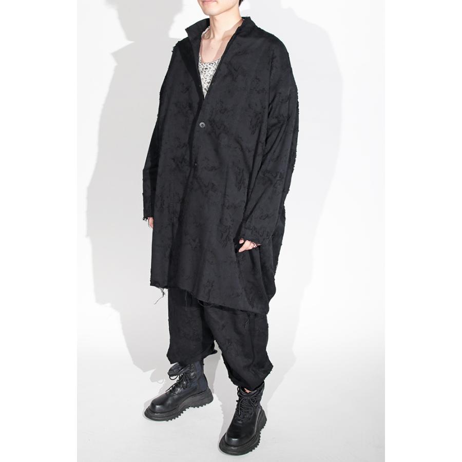 [JULIUS] 21SS オーバーサイズ ジャガードコート ブラック JULIUS ユリウス ジャガード コート 737COM6 : IMPACT WEBSHOP