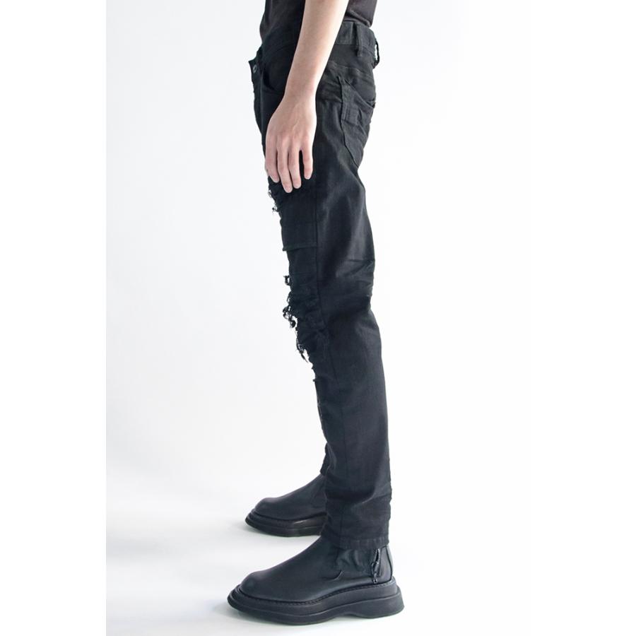 JULIUS ユリウス クラッシュ デニム パンツ 737PAM26 : IMPACT WEBSHOP