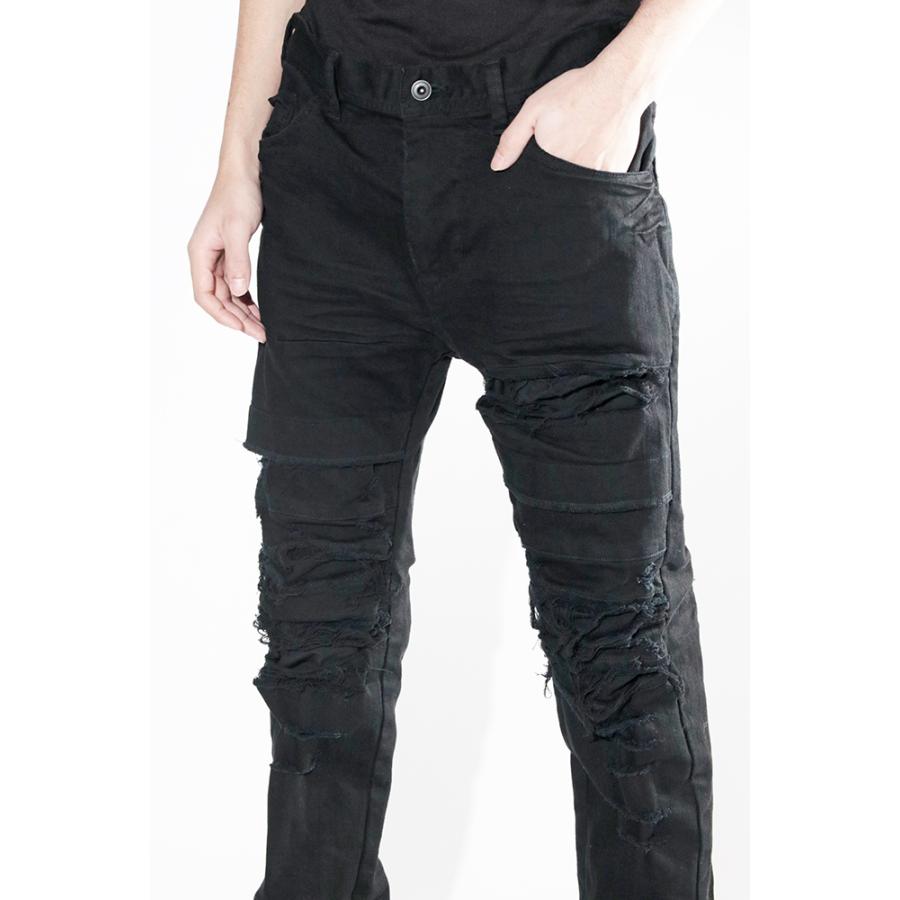 JULIUS ユリウス クラッシュ デニム パンツ 737PAM26 : IMPACT WEBSHOP