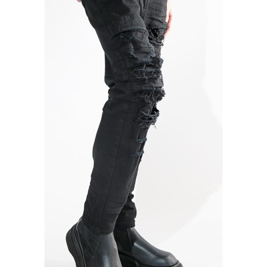 JULIUS ユリウス クラッシュ デニム パンツ 737PAM26 : IMPACT WEBSHOP