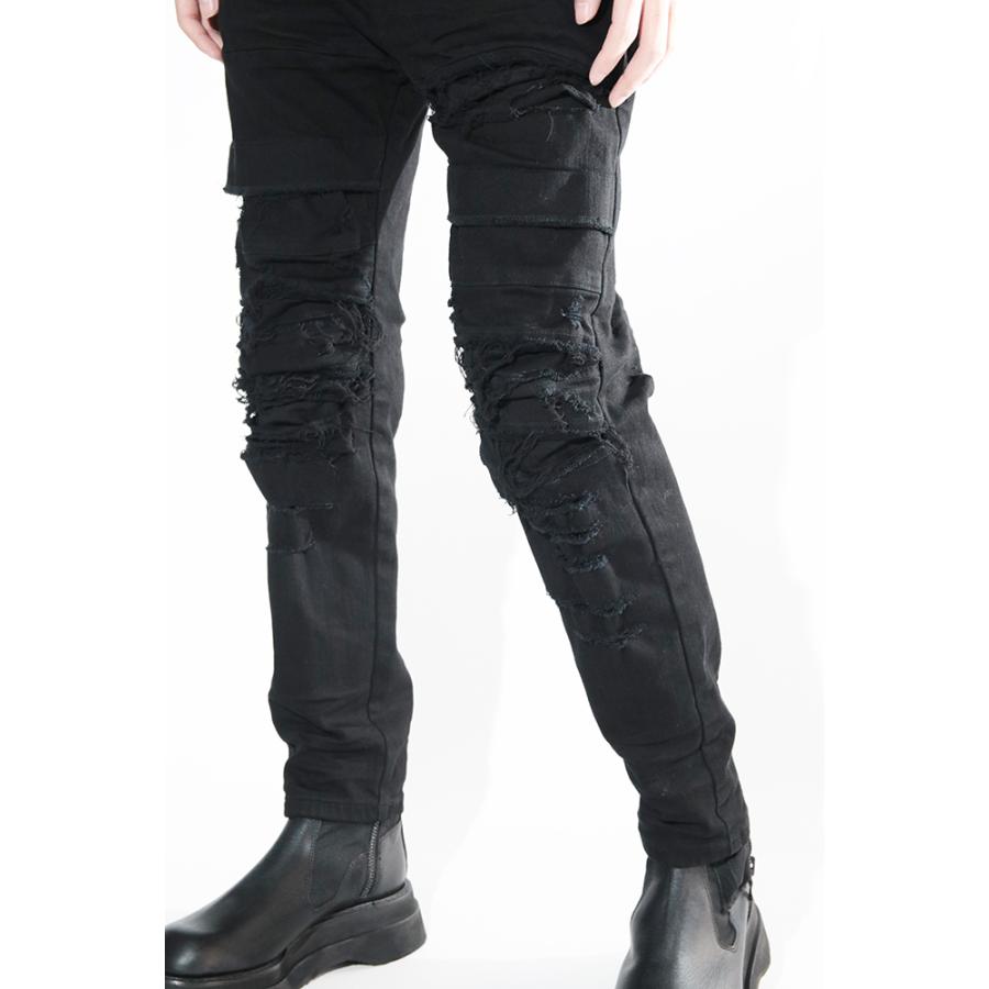 JULIUS ユリウス クラッシュ デニム パンツ 737PAM26 : IMPACT WEBSHOP