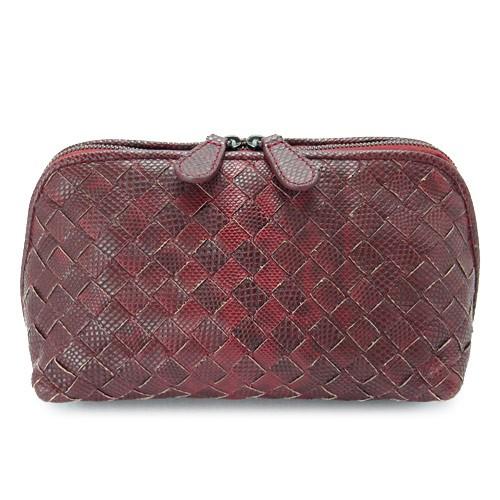 未使用 Bottega Veneta ピンクベージュ ポーチ BOTTEGA VENETA ミニ ザ・ポーチクロスボディバッグ 585852VCPP1