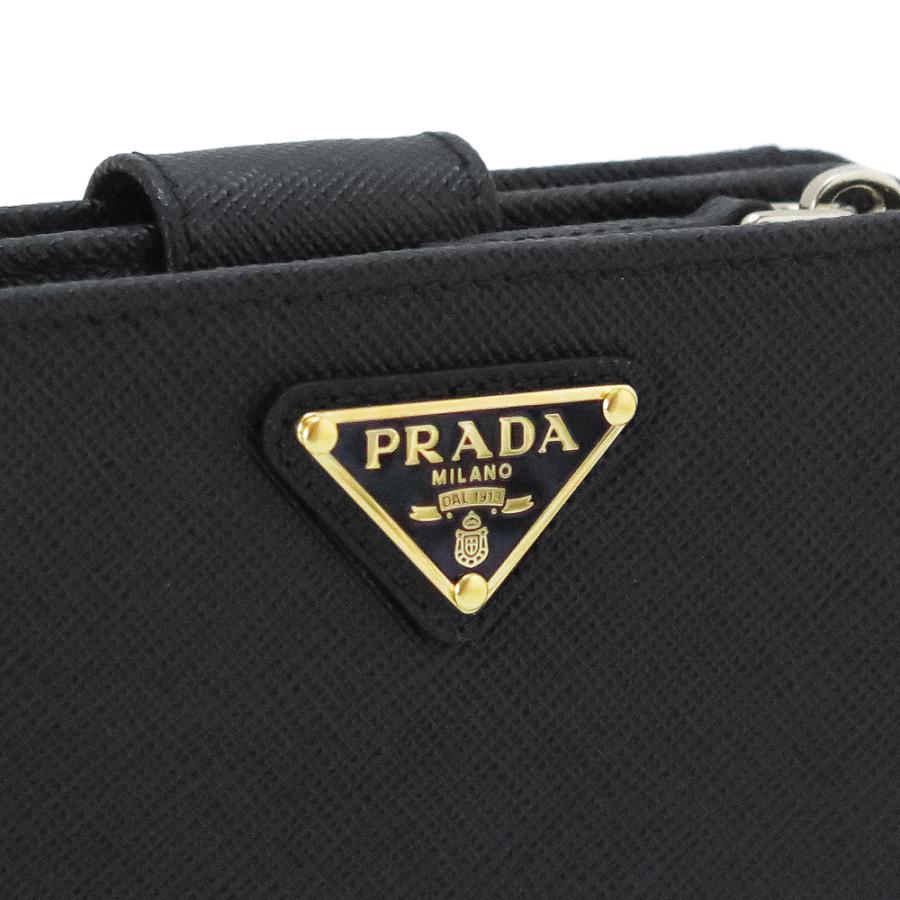 プラダ 折財布 レディース PRADA 財布 二つ折り サフィアーノトライアングル 1ML018 QHH F0002