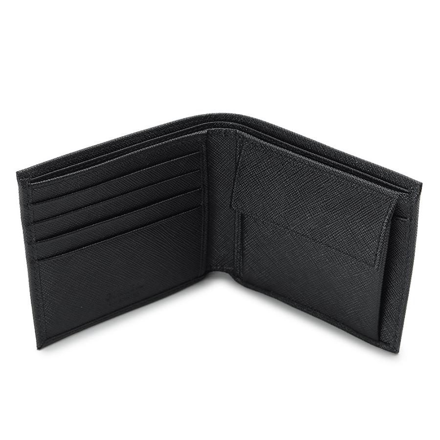 PRADA（プラダ） 折財布 メンズ サフィアーノ レザー ウォレット