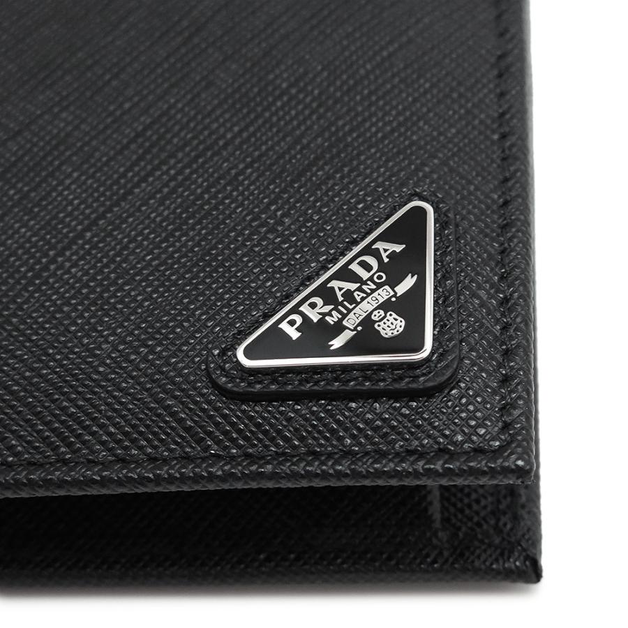 PRADA（プラダ） 折財布 メンズ サフィアーノ レザー ウォレット
