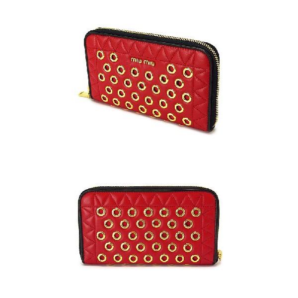 miu miu（ミュウミュウ） 長財布 5M0506 2BAE F0011/NAPPA VELE ROSSO