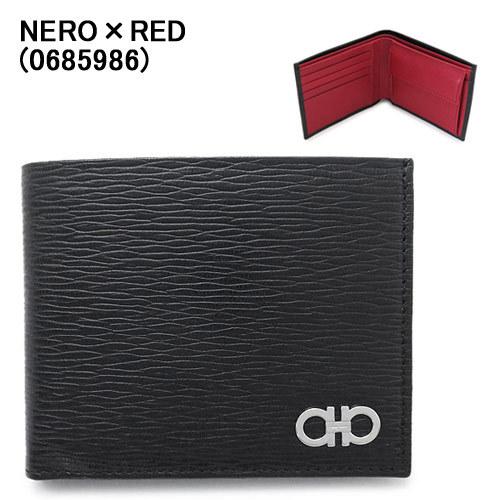 FERRAGAMO フェラガモ 折財布 メンズ 66A065 二つ折り財布 ダブル  