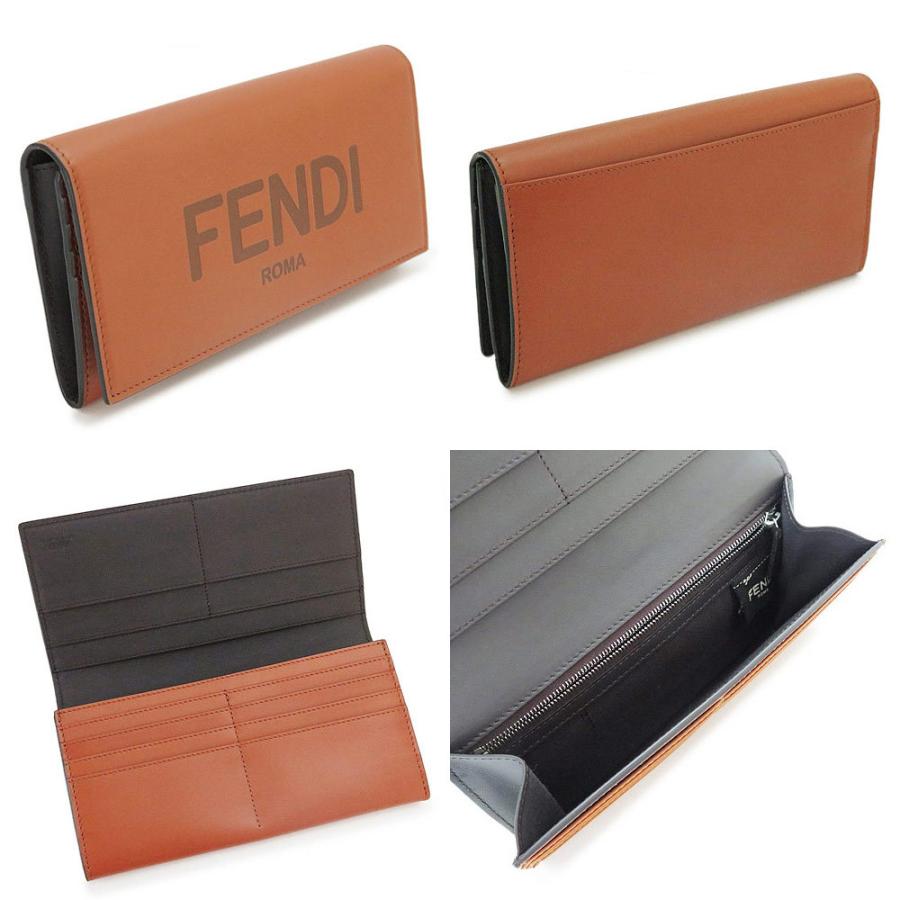 ついに再入荷 Fendi 二つ折り長財布 7m0264 Afcl レザー ロゴ 55 以上節約