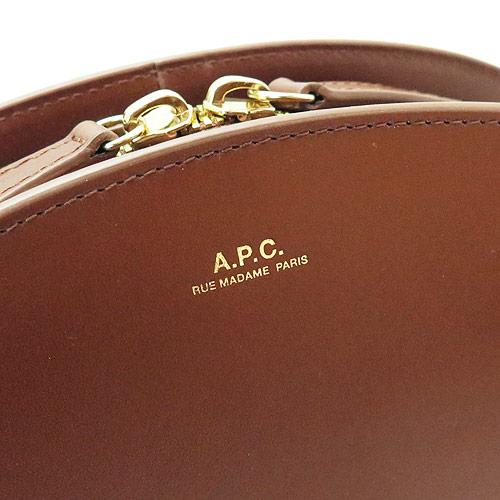 並行輸入品 A.P.C. APC アーペーセー ショルダーバッグ レディース DEMI LUNE PXAWV F61048 デミ ルーン クロスボディバッグ ハーフムーン 半月型 レザーの画像