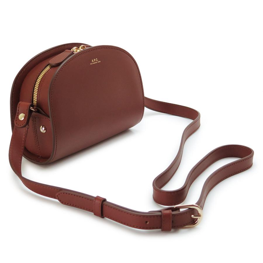 並行輸入品 A.P.C. APC アーペーセー ショルダーバッグ レディース DEMI LUNE MINI PXAWV F61392 ミニ デミルーン ポシェット ハーフムーン 半月型 レザーの画像