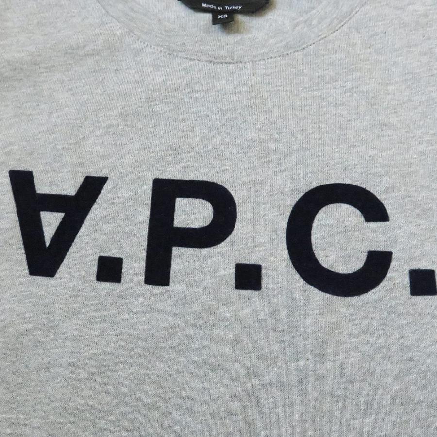 正規登録店  反転ロゴTシャツ　ホワイト×ネイビーロゴ A.P.C Tシャツ/カットソー(半袖/袖なし)