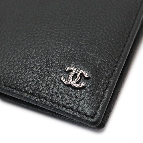 シャネル 折財布 メンズ Chanel Ccマーク 二つ折り財布 レザー ブラック Sv 小銭入れなし A Bk Sv Cha 1pia 通販 Yahoo ショッピング