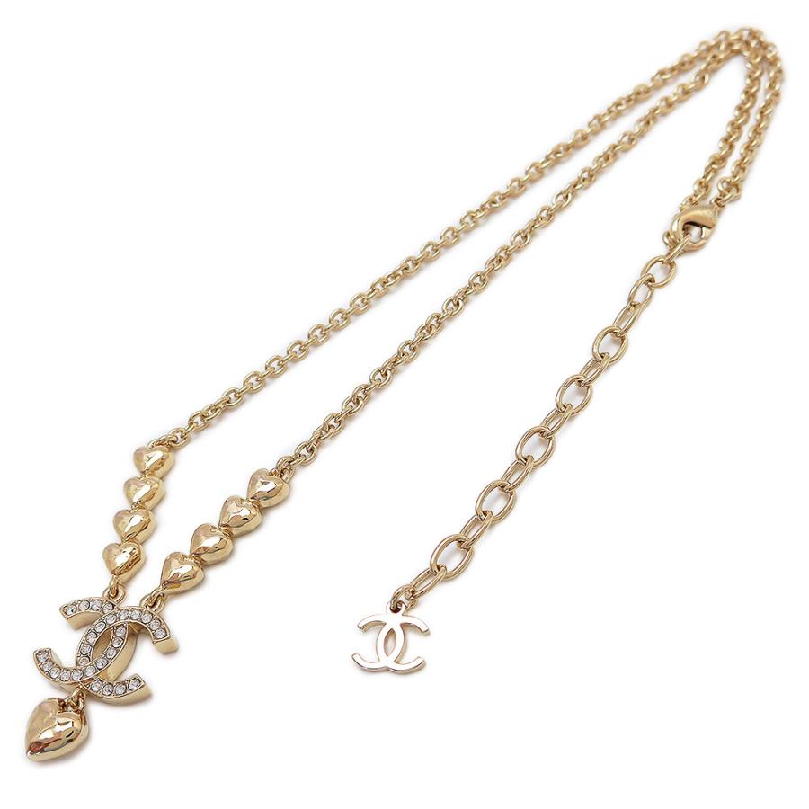 ⭐️完成品⭐️ シャネル ネックレス レディース ABA262 B10486 NN007 ペンダント アクセサリー ココマーク ハート ラインストーン ゴールド CHANEL 【HOV2159431212】(75256円)