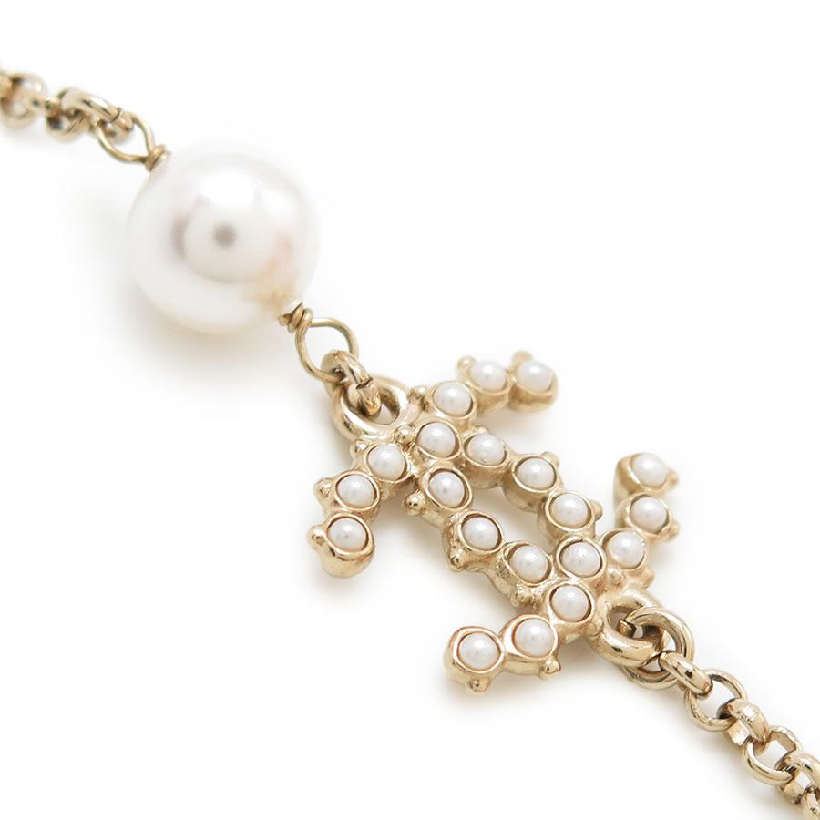 シャネル ネックレス レディース A58076 ペンダント アクセサリー アンカーモチーフ いかり CCマーク パール ゴールド CHANEL_3