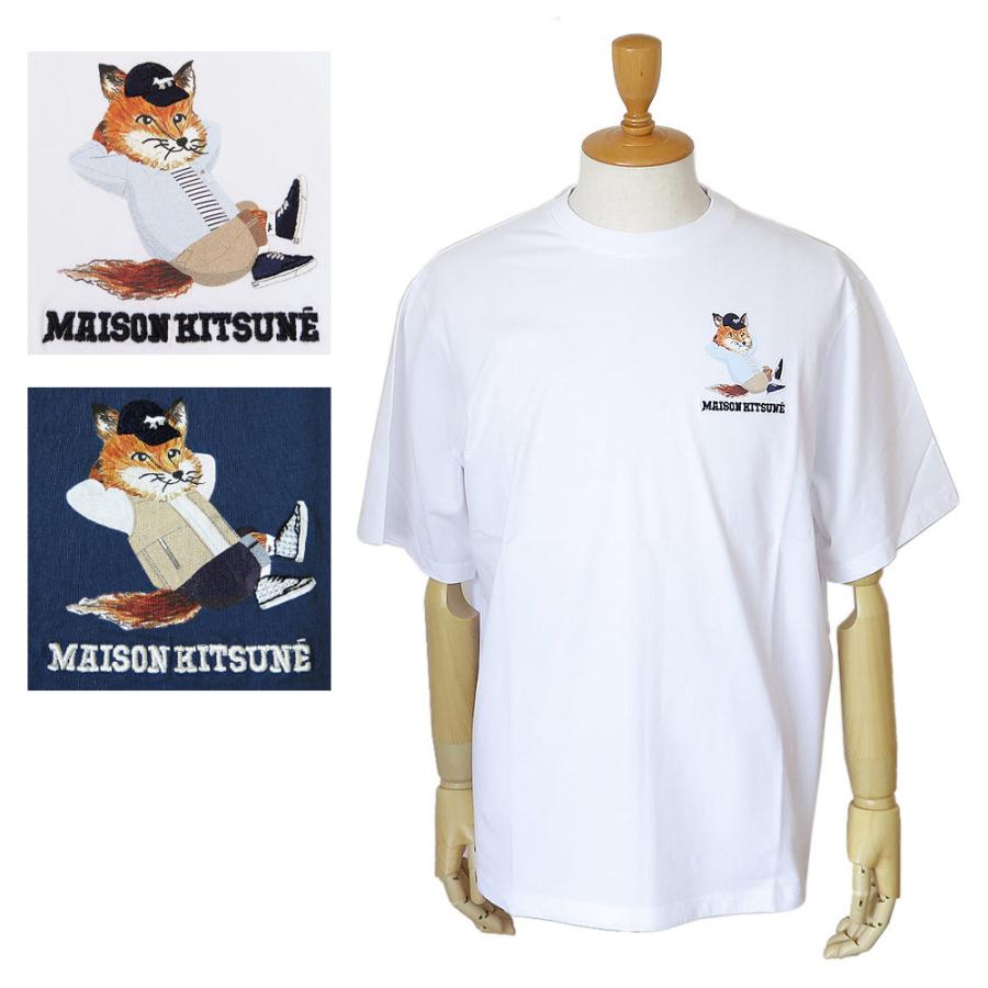 MAISON KITSUNE メゾンキツネ Tシャツ 半袖 JM00123KJ0008 フォックス 