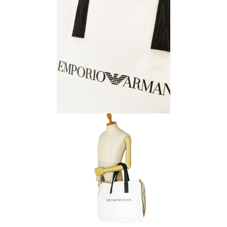 エンポリオ アルマーニ トートバッグ メンズ Y4N135 Y046E ショッパー ロゴ キャンバス EMPORIO ARMANI SHOPPING  BAG