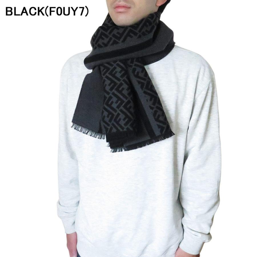 フェンディ マフラー FXS124 AH7P スカーフ ストール FFロゴ ウール