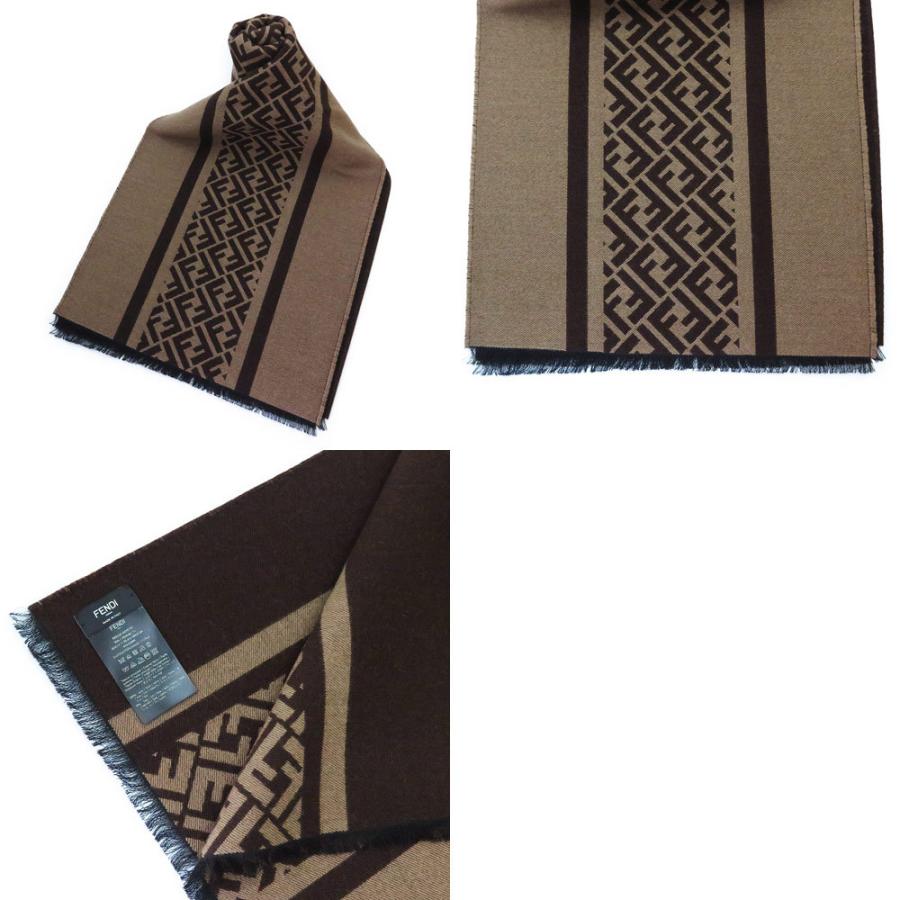 フェンディ マフラー FXS124 AH7P スカーフ ストール FFロゴ ウール