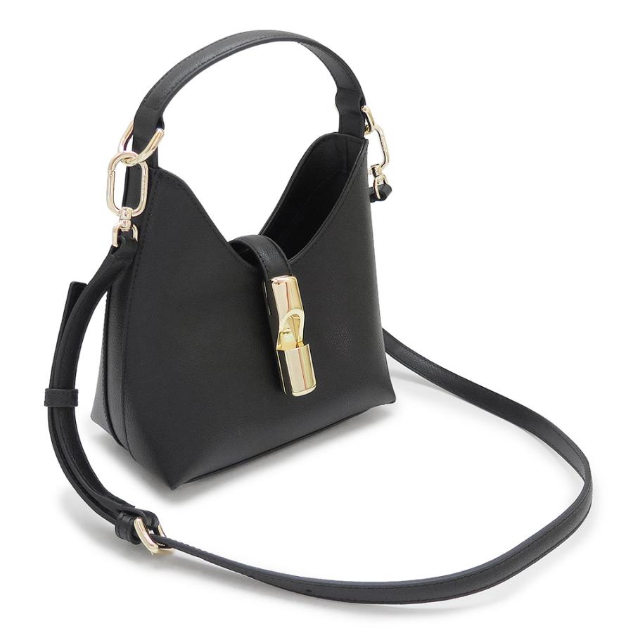 ✨極美品✨FURLA フルラ 本革 巾着型 リュック バックパック 黒 ゴールド フルラ FURLA リュック 新作 黒 レザー バッグ レディース 新品