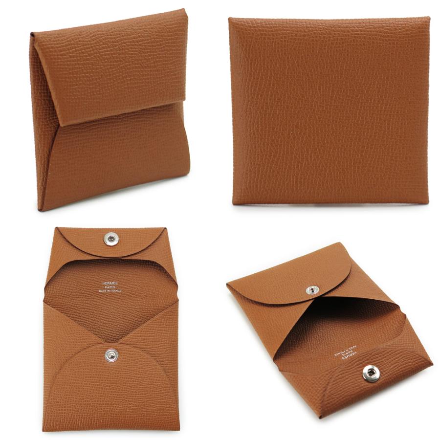 HERMES エルメス コインケース バスティア ブラウン レザー HERMES エルメス コインケース バスティア ブラウン レザー