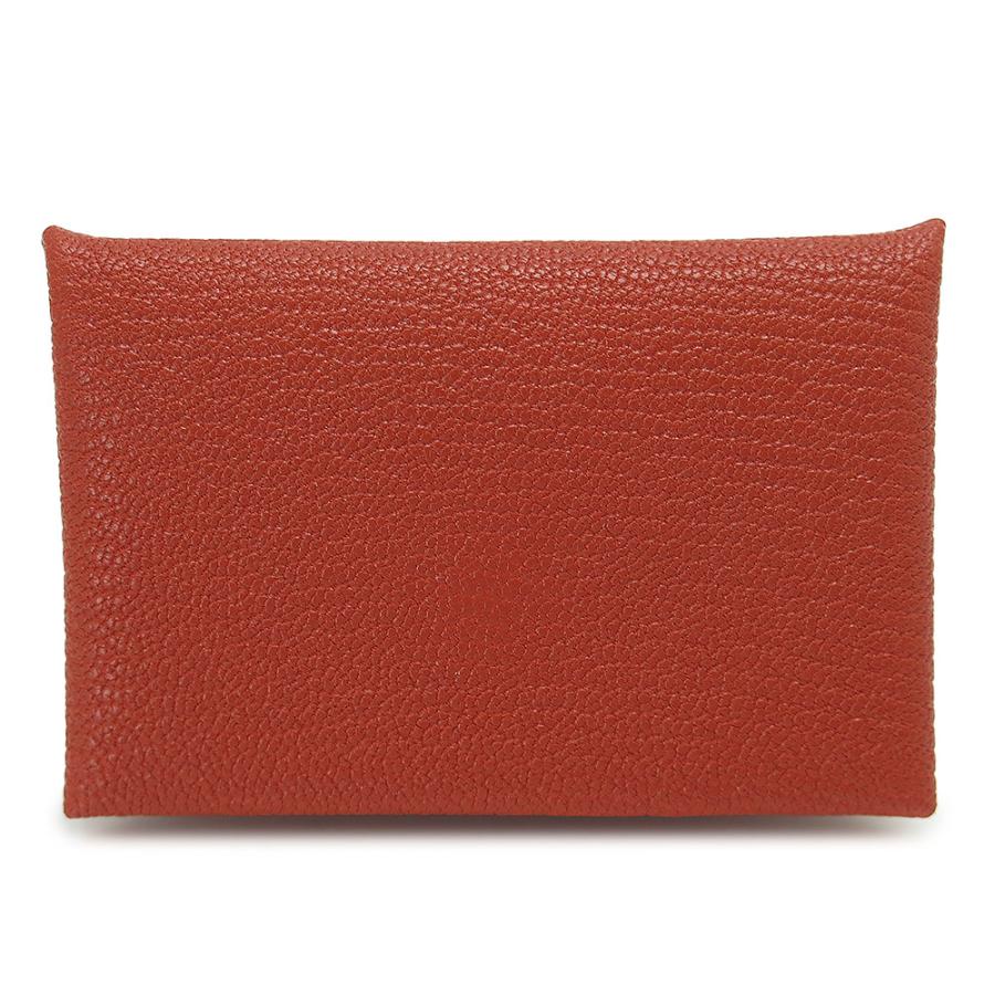 エルメス カルヴィ カードケース 名刺入れ シェーブル ミゾール レザー キュイーブル HERMES CALVI CARD HOLDER