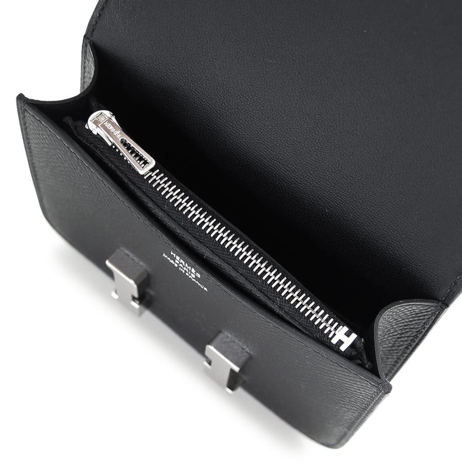 【HERMES/エルメス】 コンスタンス スリム コンパクトウォレット 財布/カードケース兼 ケース ヴォーエプソン ブラック/ゴールド金具 レディース【中古】【真子質店】【GD】【TMoxx】 エルメス Hermes HERMES ウォレット コンスタンス スリム Constance
