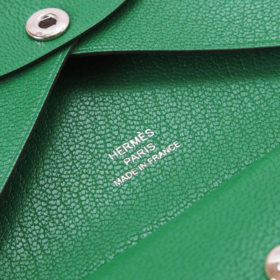 HERMES ダークグリーン ケース エルメス カードケース（カルヴィ） グリーン 【公式通販】