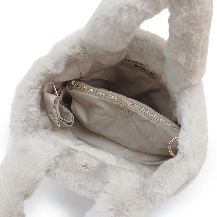 並行輸入品 ヘルノ ハンドバッグ レディース ショルダーバッグ フェイクファー エコファー ポーチ付き BAG00012D 12422 HERNO 2025年秋冬新作 | HERNO | 07