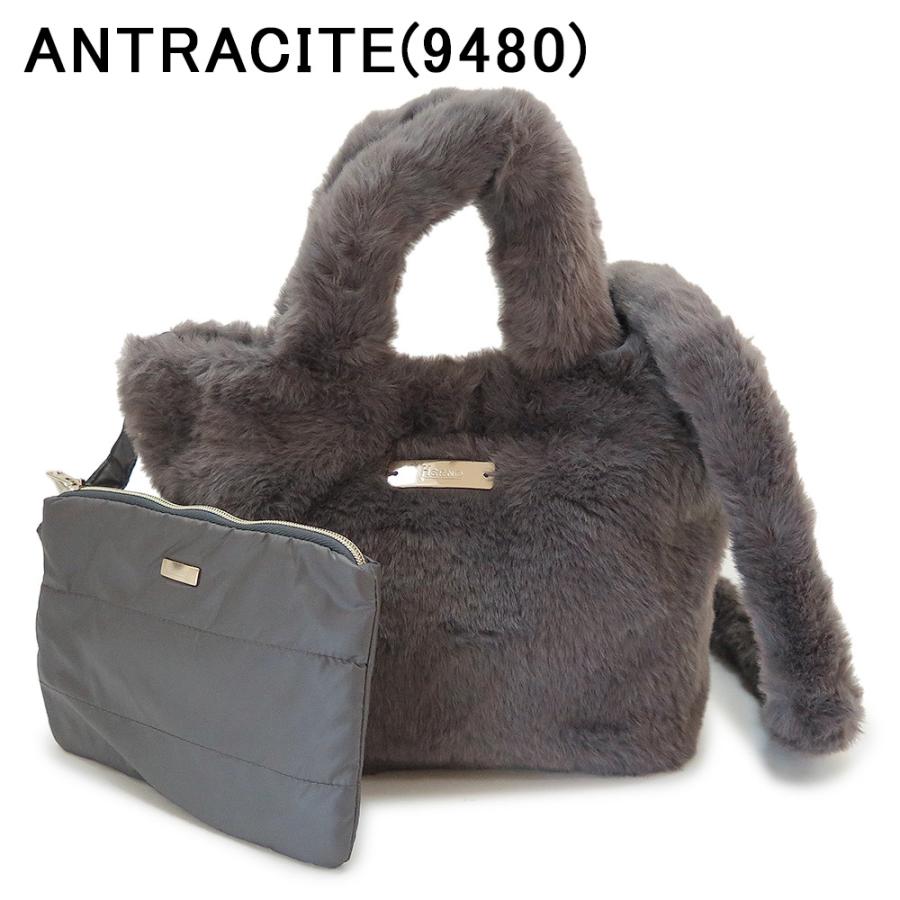 並行輸入品 ヘルノ ハンドバッグ レディース ショルダーバッグ フェイクファー エコファー ポーチ付き BAG00012D 12422 HERNO 2025年秋冬新作 | HERNO | 11