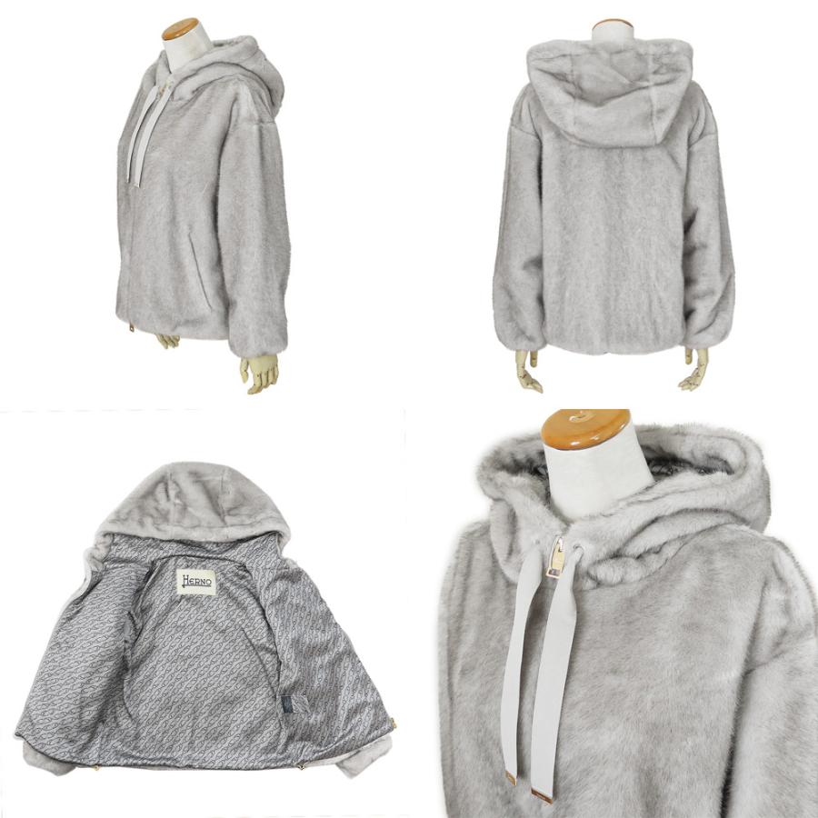 並行輸入品 ヘルノ ファージャケット レディース ボンバージャケット アウター フェイクファー エコファー GI000318D 12739 HERNOの画像