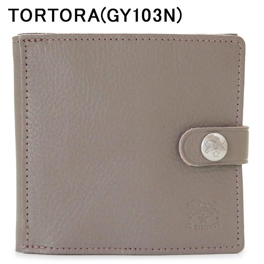 【IL BISONTE】新品未使用折り財布コンパクト財布　TORTORA IL BISONTE（イルビゾンテ） 並行輸入品 折財布 メンズ SBW015 PV0005