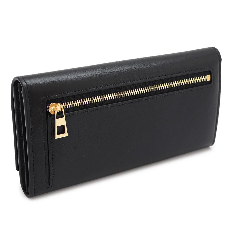 ロエベ LOEWE 長財布 ウォレット ブラック ステッチ レザー ブラック