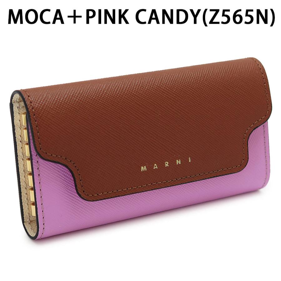 マルニ キーケース レディース PCMO0017U1 LV520 6連 キーフック カラーブロック サフィアーノ レザー マルチカラー MARNI KEY CASE 6 HOOK｜1pia｜14