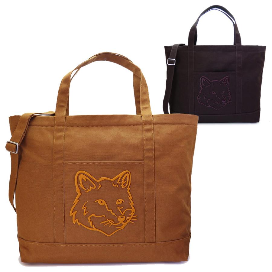 MAISON KITSUNE メゾンキツネ XXL トートバッグ LW05105WW0083 MAISON KITSUNE メゾンキツネ XXL トートバッグ LW05105WW0083