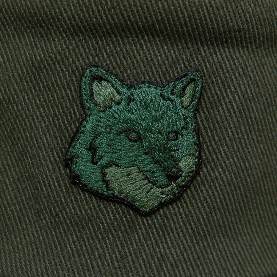 メゾンキツネ バケットハット MM06114WW0096 P391 ボールド フォックスヘッド バケツハット 帽子 刺繍パッチ レンジャーグリーン MAISON KITSUNE MAISON KITSUNE（メゾン キツネ） 並行輸入品 バケットハット