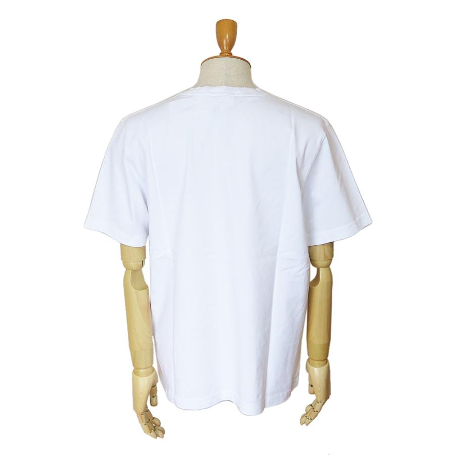 メゾンキツネ Tシャツ 半袖 メンズ LM00118KJ0118 P100 カレッジ フォックス トップス クルーネック ホワイト 白 MAISON KITSUNE｜1pia｜04