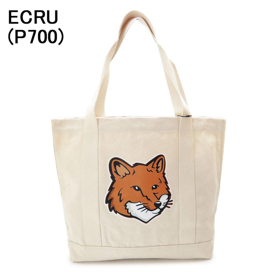 メゾンキツネ トートバッグ LW05101WW0050 フォックスヘッド ショルダーバッグ MAISON KITSUNE FOX HEAD TOTE BAG A4収納可｜1pia｜04